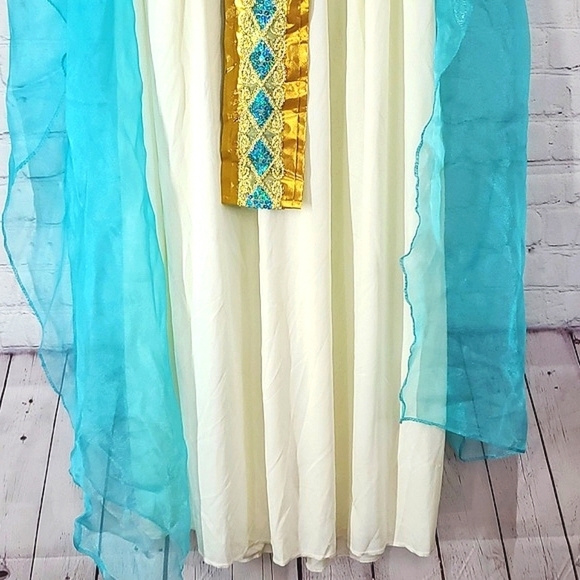 Spirit Halloween Egyptian Pharaoh Cleopatra Dress & Pharaoh Hat Women Sz M(8-10) - Picture 13 of 17